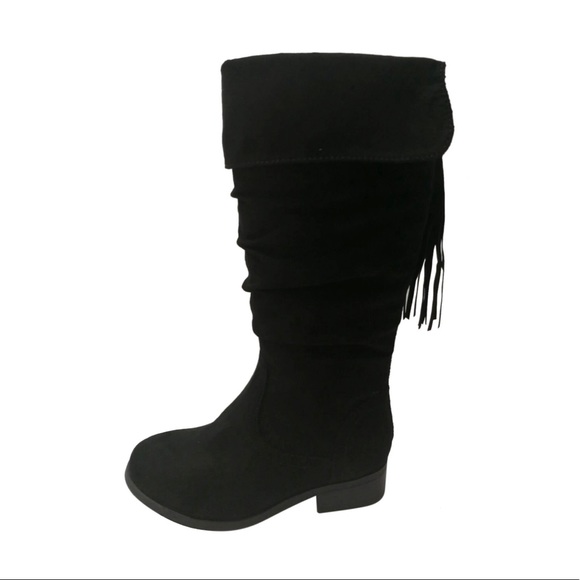 Wonder Nation Girls' Knee High Black Winter Boot - Picture 4 of 8